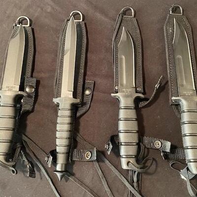 LOT#158MB: Ontario (Four Service) Kabar Style Knives