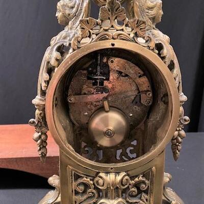 LOT#231LR: Believed to Be Bronze French Ansonia Clock