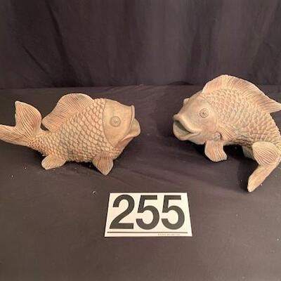LOT#255LR: 2 Resin Coy Fish Key Holders