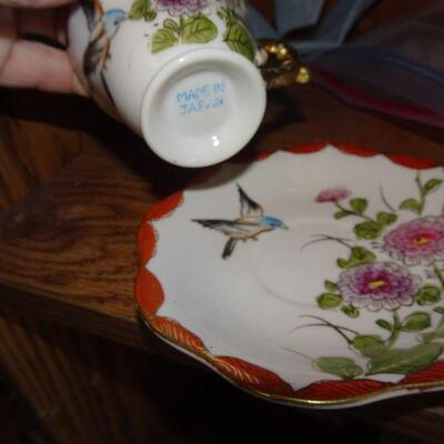 Sweet Little Bird Demitasse  cup & saucer, Sweet Sparrow