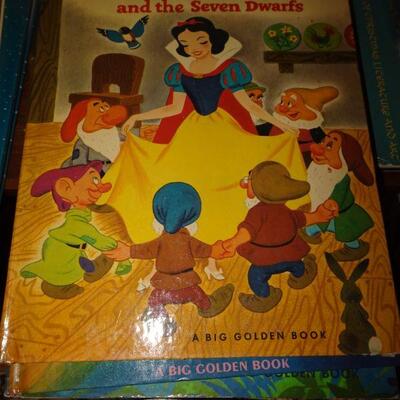 1960's Walt Disney's and the Seven Dwarfs, A Big Golden Book 