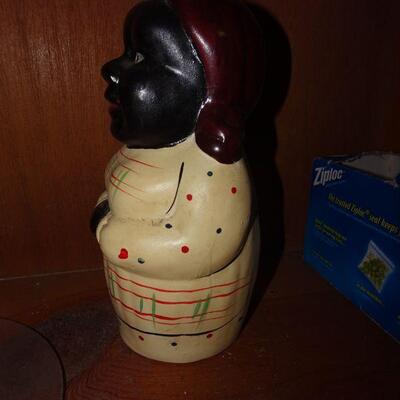 Vintage Black Americana ceramic bank mammy - Firm 