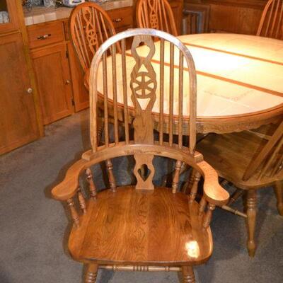 LOT 4 Dining Set with 6 Chairs