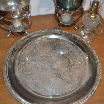 LOT 24 SILVER PLATE ITEMS