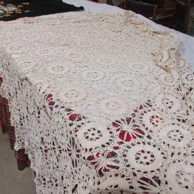 Lot 140 - Bed Skirt Table Cover & More