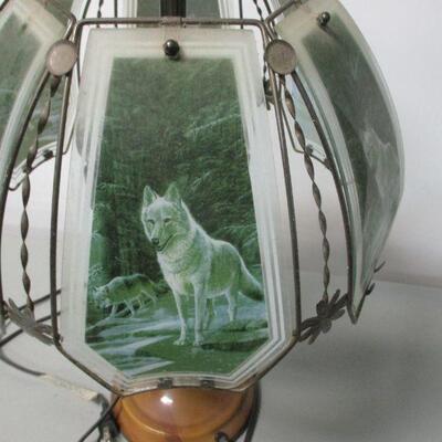 Lot 148 - Wolf - Paneled Desk Lamp 