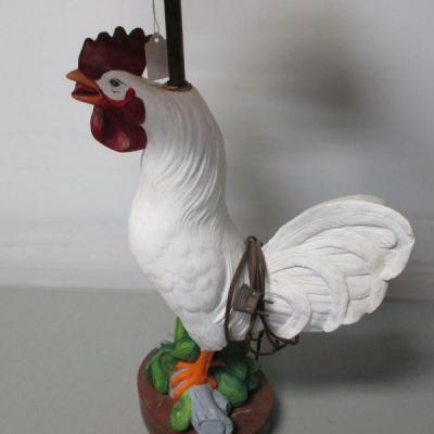 Lot 150 - Large Rooster Post Table Lamp