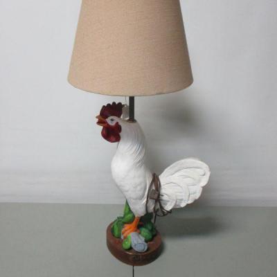 Lot 150 - Large Rooster Post Table Lamp