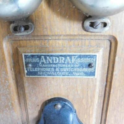 Julius Andrae Antique Crank Wall Phone 25