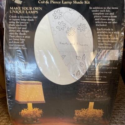 I683 Lot of Vintage Create a Lamp shade kits 
