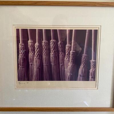 Framed photos of Handmade Brooms 