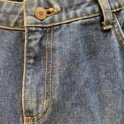 Boston Proper Medium Wash Blue Denim Jeans Floral Embroidered Size 16 YD#020-1220-02073