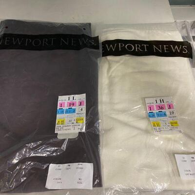 Newport News Leggings 2 Pairs Brown Off White NEW Size XL YD#020-1220-02078