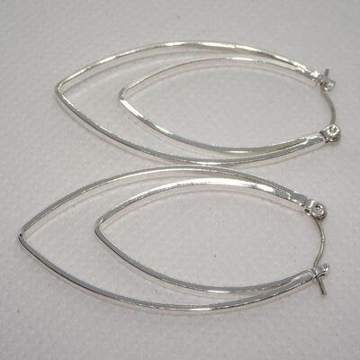 Sterling 925 Earrings 6.1 Grams Very Pretty 