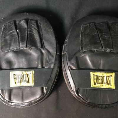 Lot 7: Two Pairs of Everlast Boxing Gloves and Punching Pads