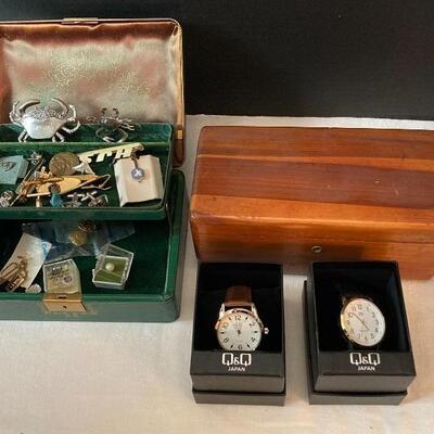 B-370 Menâ€™s Pins Tie Tacks CuffLinks Jewelry Boxes