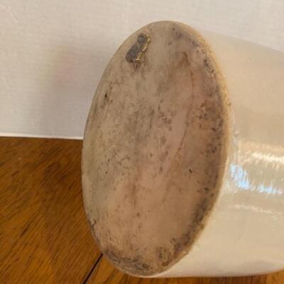 H703 Antique stoneware Handpainted crock