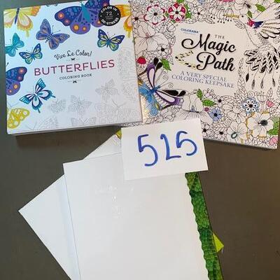 Lot 525 - adult coloring books