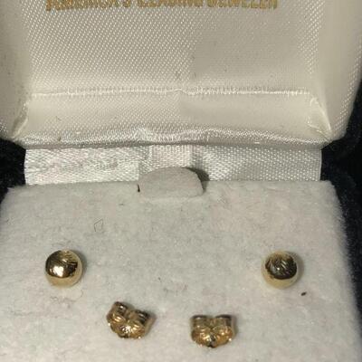 14K Stud Earrings - 7 pairs