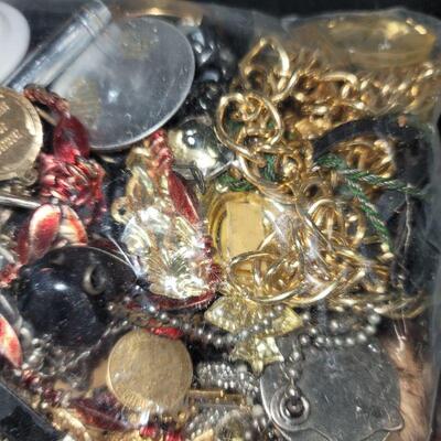 Lot 10:  25 POUNDS OF JEWELRY & MORE FOR CRAFT OR REPAIR