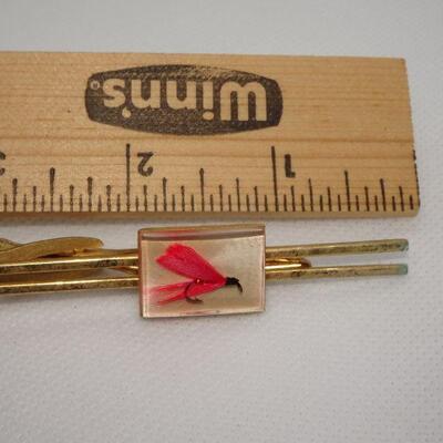 Mid Century Fly Fishing Men's Tie Bar