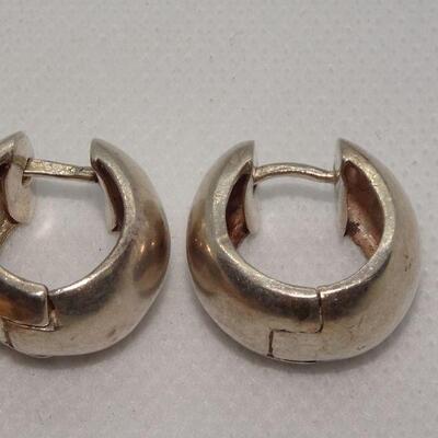 Sterling Silver Loop Earrings 
