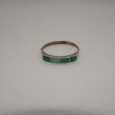 Small Southwestern Sterling & Turquoise Ring 
