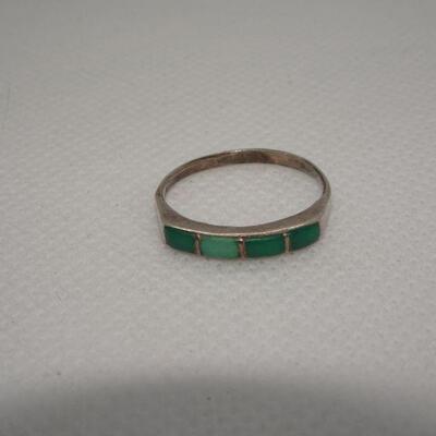Small Southwestern Sterling & Turquoise Ring 