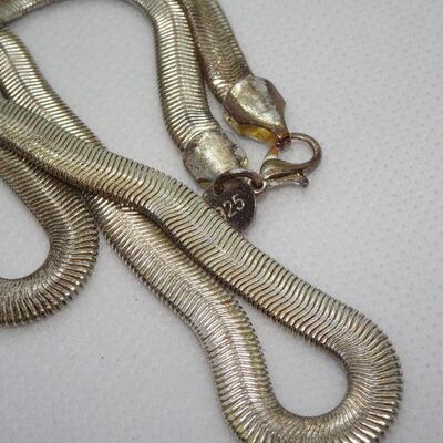Marked 925 - Vintage Snake Chain 