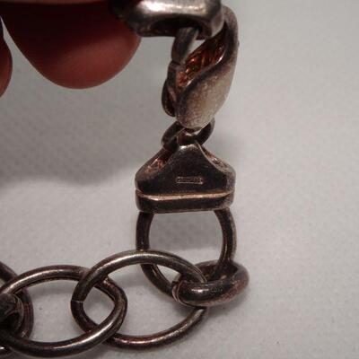 Marked 925 Sterling Link Bracelet 