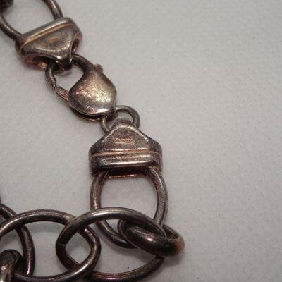 Marked 925 Sterling Link Bracelet 