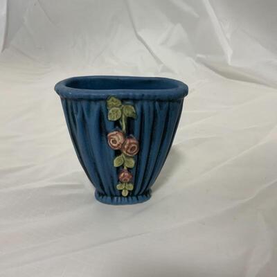 .1. WELLER | Blue Drapery Vase