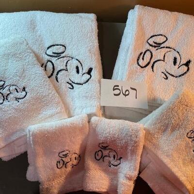 Lot 567 -Mickey Mouse Towel Set