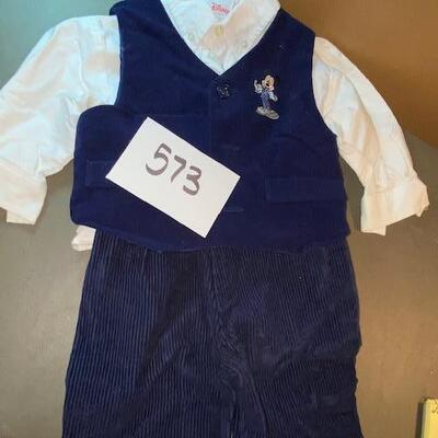 Lot 573- Mickey Mouse 12 Boys outfit
