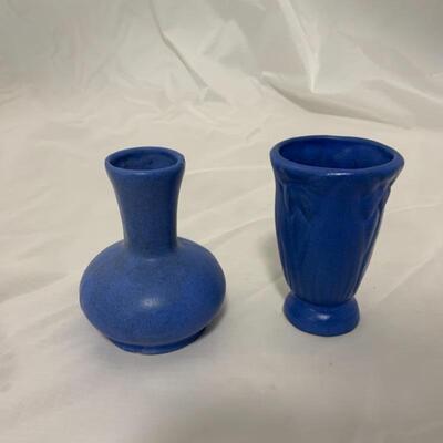 .11. ROSEMEADE | NILOAK | Two Blue Pottery Vases
