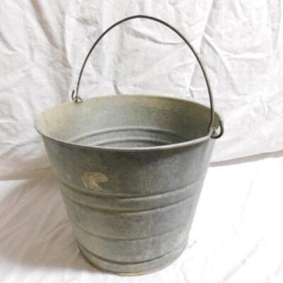 Galvanized Handled Bucket #14