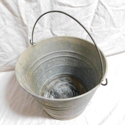 Galvanized Handled Bucket #14
