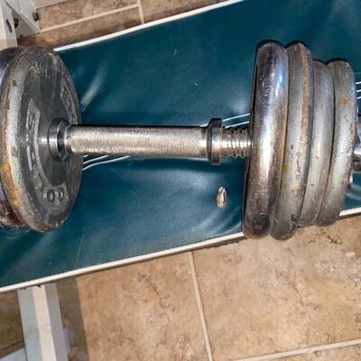 Lot 600- Golds Gym weight bench