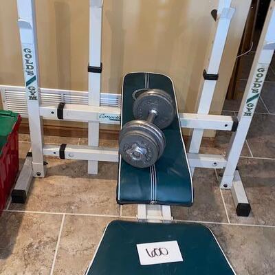 Lot 600- Golds Gym weight bench
