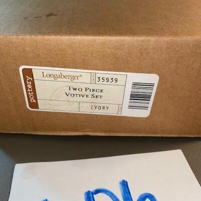 Lot 606- Longaberger Votive Set