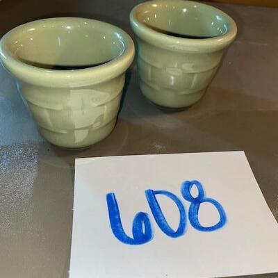 Lot 608 - Longaberger Votive set