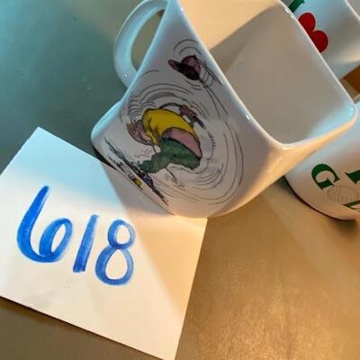 Lot 618-  Golf coffee mugs