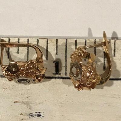 18 K Gold earrings