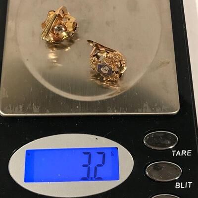 18 K Gold earrings