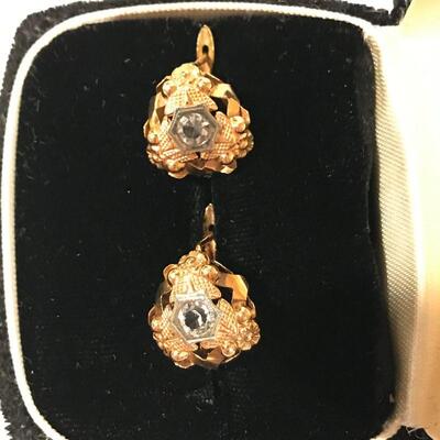 18 K Gold earrings