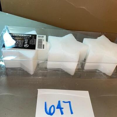 Lot 647 - IKEA Star candles