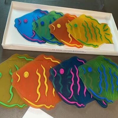 Lot 648 - Fish Coasters and wine markers