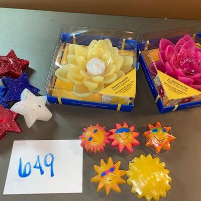Lot 649 - candles