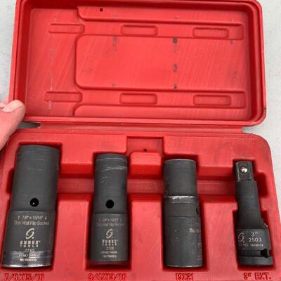 Sunex 4 pc flip socket set