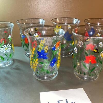 Lot 656 - Glass candle holders